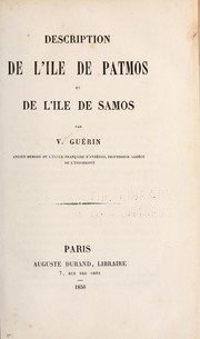 Cover of: Description de l'île de Patmos et de l'île de Samos