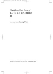 Cover of: The Collected Lyric Poems of Luís de Camões
