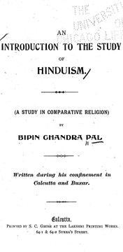 Cover of: An introduction to the study of Hinduism: a study in comparative religion