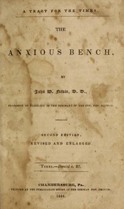 Cover of: The anxious bench