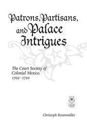 Patrons, partisans, and palace intrigues by Christoph Rosenmüller