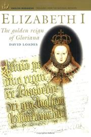 Cover of: Elizabeth I by D. M. Loades