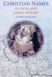Cover of: Christian Names in Local and Family History