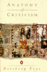 Cover of: Anatomy Of Criticism - Four Essays