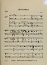 Cover of: Invocation by Johannes Snoer