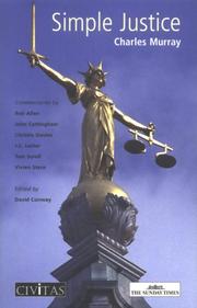 Cover of: Simple Justice by Charles Murray