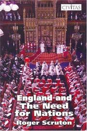 Cover of: England & the Need for Nations