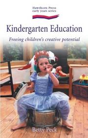 Cover of: Kindergarten Education: Freeing Children's Creative Potential (Early Years)