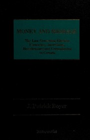 Cover of: Money and message by J. Patrick Boyer