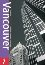 Cover of: Vancouver (Footprint Pocket Handbook Vancouver)