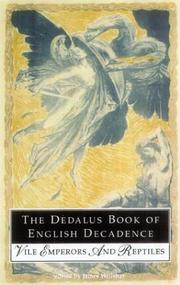 Cover of: The Dedalus Book Of English Decadence by James Willsher