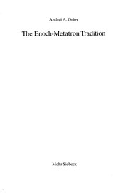 Cover of: The Enoch-Metatron tradition