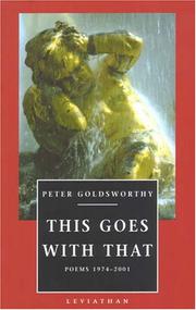Cover of: This Goes With That: Poems 1974-2001