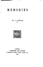 Cover of: Memories by William James Linton