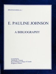 Cover of: E. Pauline Johnson: a bibliography