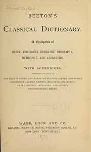 Cover of: Beeton's classical dictionary