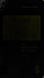 Cover of: Current medical references. by Sanazaro, Paul J.