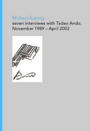 Cover of: Seven Interviews With Tadao Ando by Tadao Ando, Michael Auping