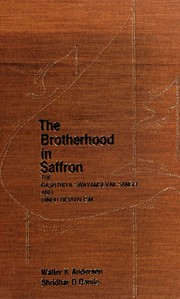 Cover of: The brotherhood in saffron by Walter K. Andersen