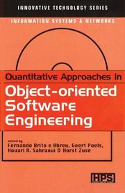 Cover of: Quantitative Approaches in Object-oriented Software Engineering (Innovative Technology Series: Information Systems and Networks) | 