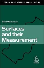 Cover of: Surfaces and their measurement | D. J. Whitehouse