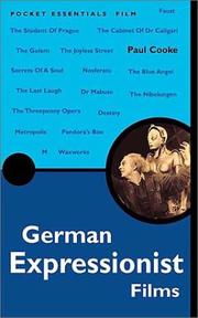 Cover of: German expressionist films