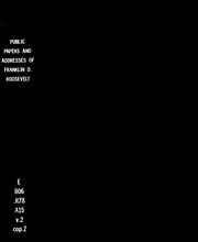 Cover of: The public papers and addresses of Franklin D. Roosevelt: The year of crisis, 1933 : with a special introduction and explanatory notes by President Roosevelt
