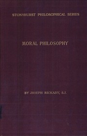 Cover of: Moral philosophy by 