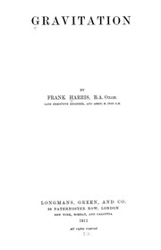 Cover of: Gravitation by Harris, Frank - undifferentiated