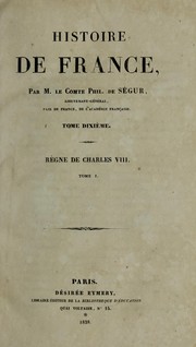 Cover of: Règne de Charles VIII