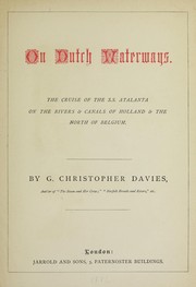 Cover of: On Dutch waterways by G. Christopher Davies