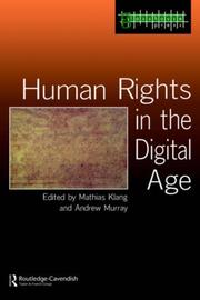 Cover of: Human rights in the digital age by edited by Mathias Klang and Andrew Murray.