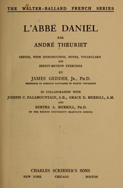 Cover of: L' abbé Daniel