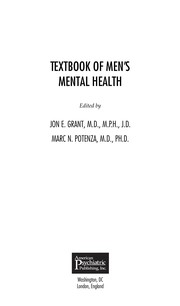 Cover of: Textbook of men's mental health