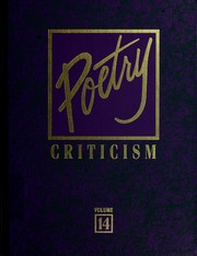 Cover of: Poetry Criticism by Jane K. Kosek