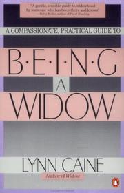 Cover of: Being a widow