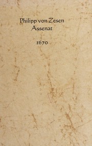 Cover of: Assenat. by Philipp von Zesen