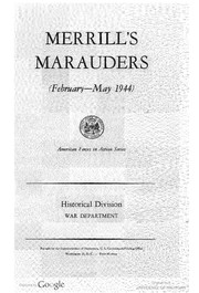 Cover of: Merrill's Marauders (February-May 1944) by United States. War Dept. General Staff