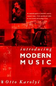 Cover of: Introducing modern music