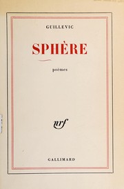 Cover of: Sphère by Eugène Guillevic
