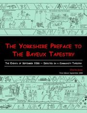 Cover of: The Yorkshire Preface to the Bayeux Tapestry