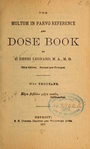 Cover of: The multum in parvo reference and dose book