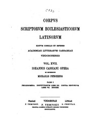 Cover of: Corpus scriptorum ecclesiasticorum Latinorum by Kaiserl. Akademie der Wissenschaften in Wien