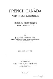 Cover of: French Canada And The St. Lawrence by 