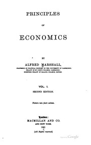 Cover of: Principles of economics by Alfred Marshall