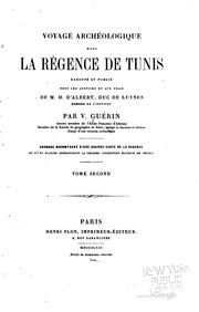 Cover of: Voyage archéologique dans la régence de Tunis.