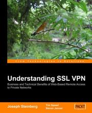 Cover of: Ssl Vpn by Joseph Steinberg, Tim Speed, J. Steinberg, T. Speed