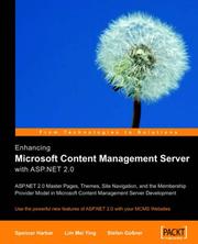 Cover of: Enhancing Microsoft Content Management Server with ASP.NET 2.0