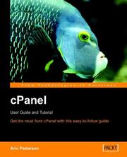 Cover of: Cpanel User Guide And Tutorial by A. Pedersen, A. Pedersen