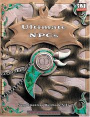 Cover of: Ultimate NPCs d20 Supplement